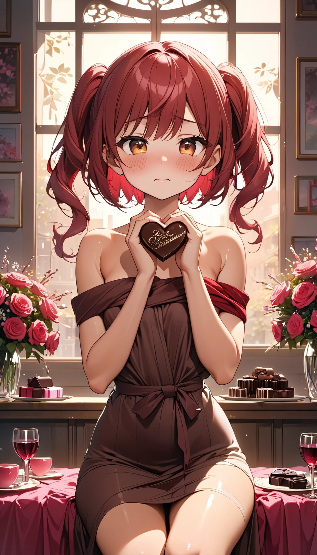 恥じらいのバレンタインチョコ