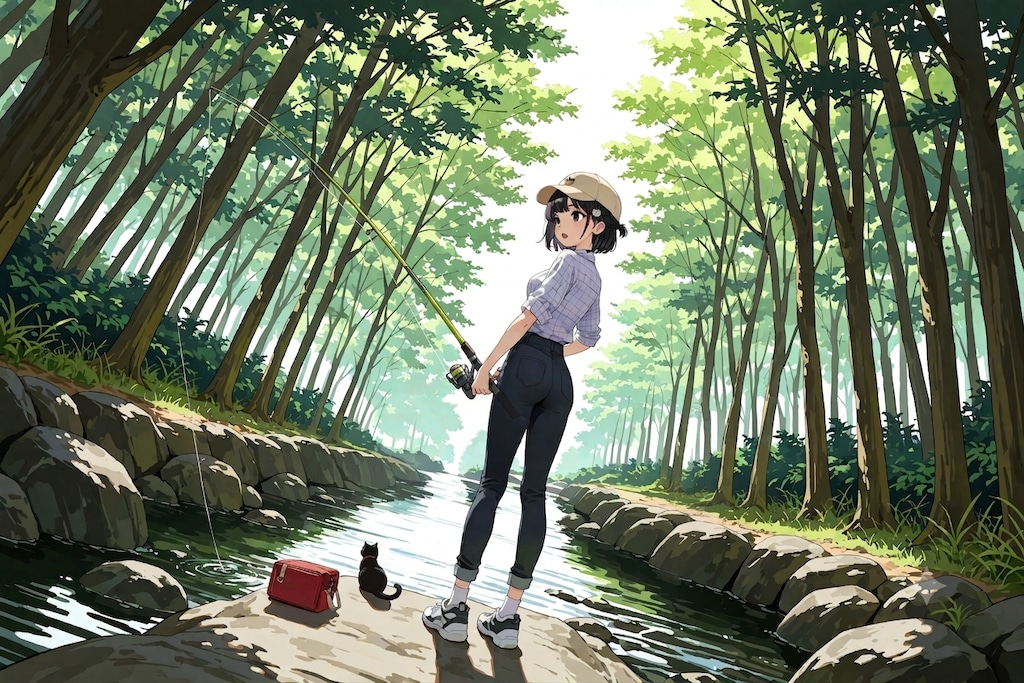 渓流釣り
