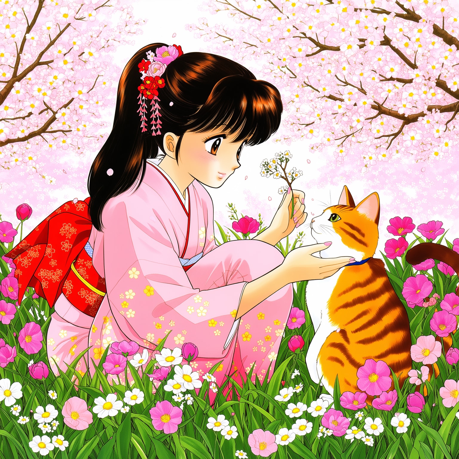 桜と猫 | の人気AIイラスト・グラビア
