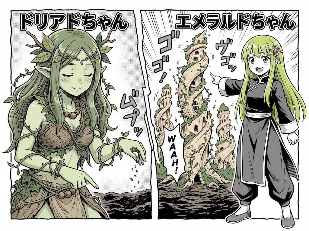 DRYADちゃんとタワーマンションの木