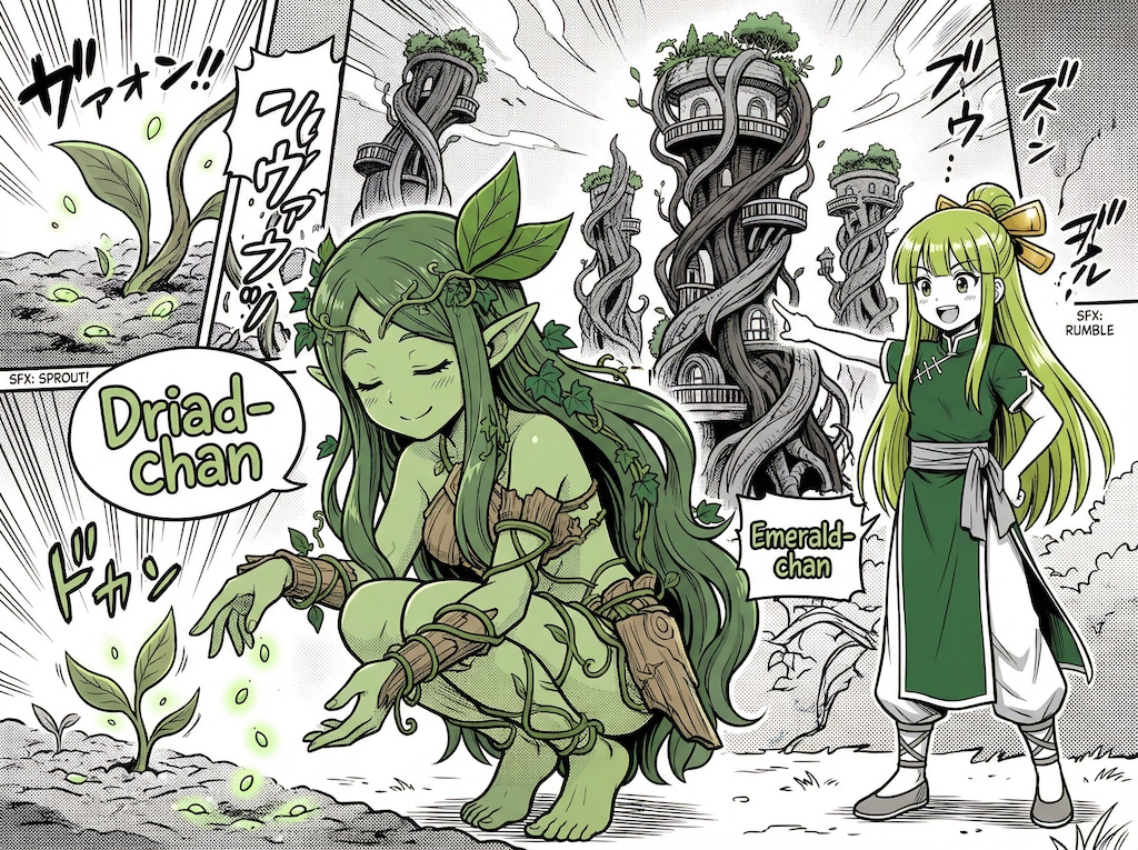 DRYADちゃんとタワーマンションの木