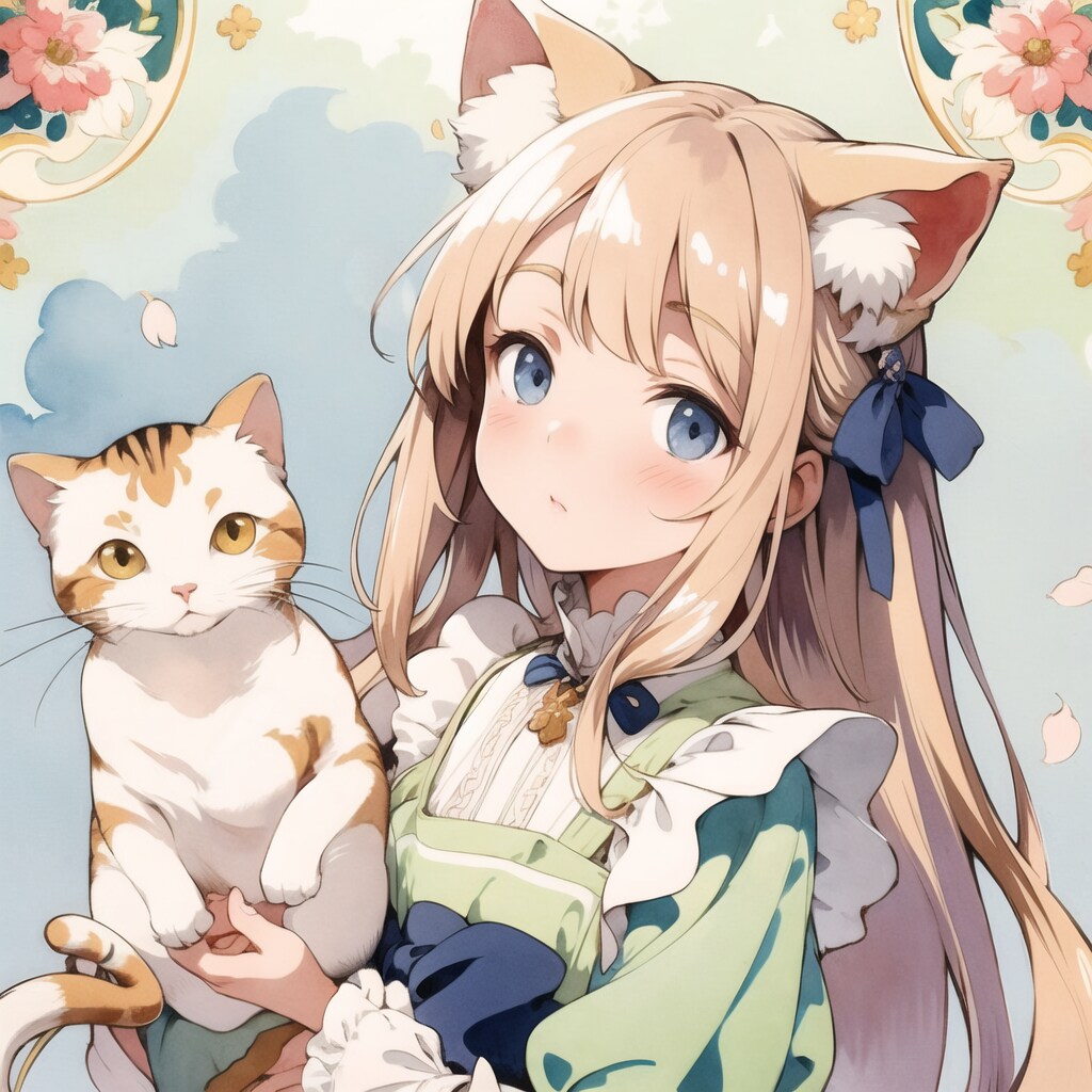 猫と猫耳少女