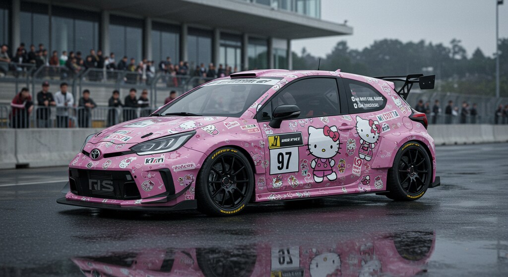 ハローキティGRヤリスラリーカー