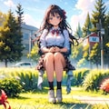 春のお花の中で。 2枚目