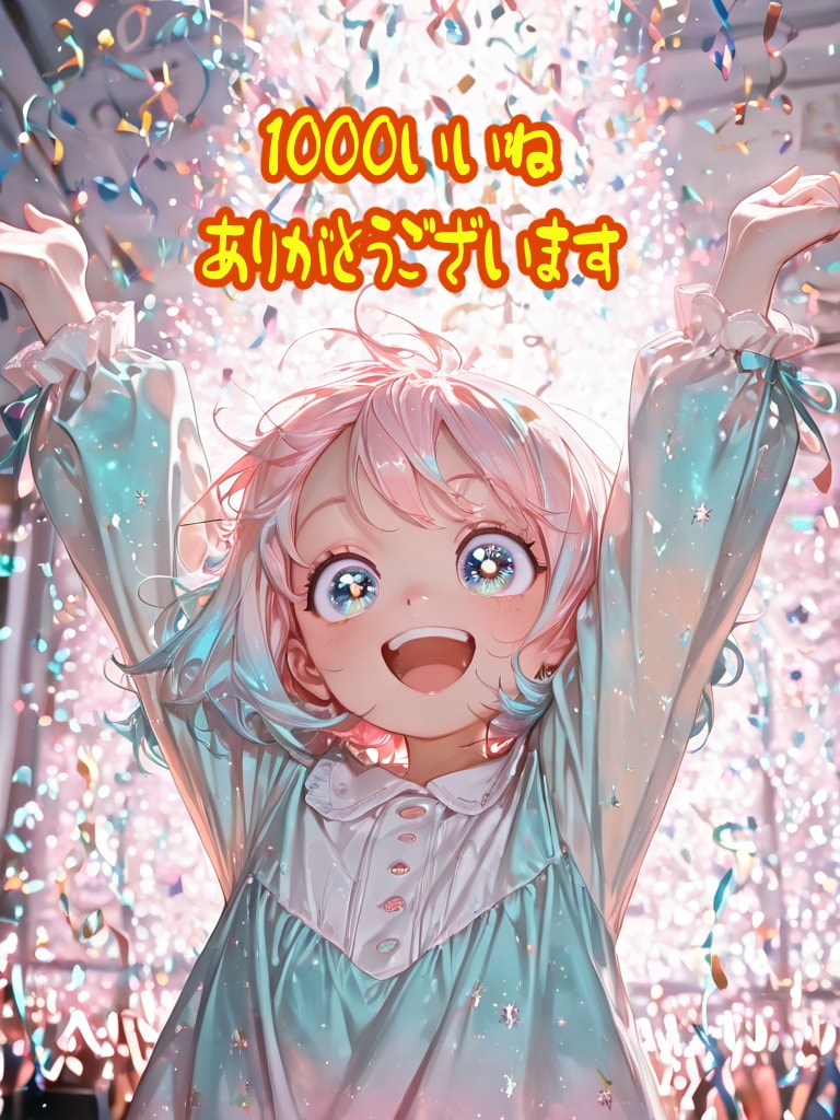 1,000いいね、ありがとうございます | の人気AIイラスト・グラビア