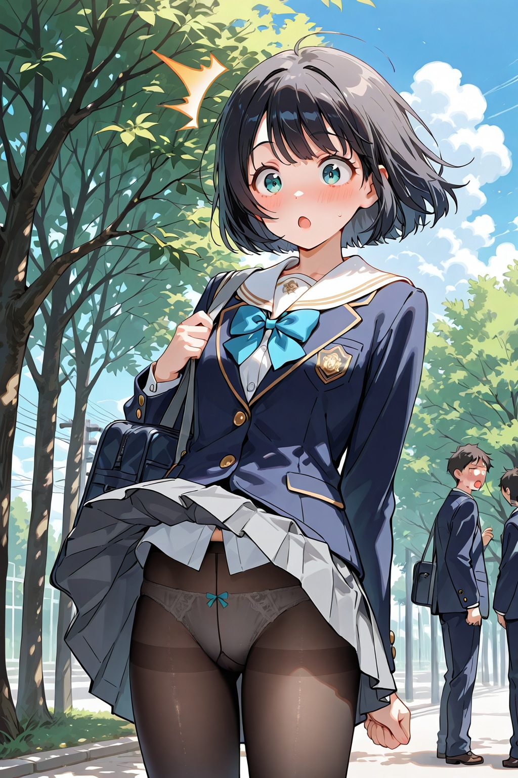 風のいたずらと、止まった時間