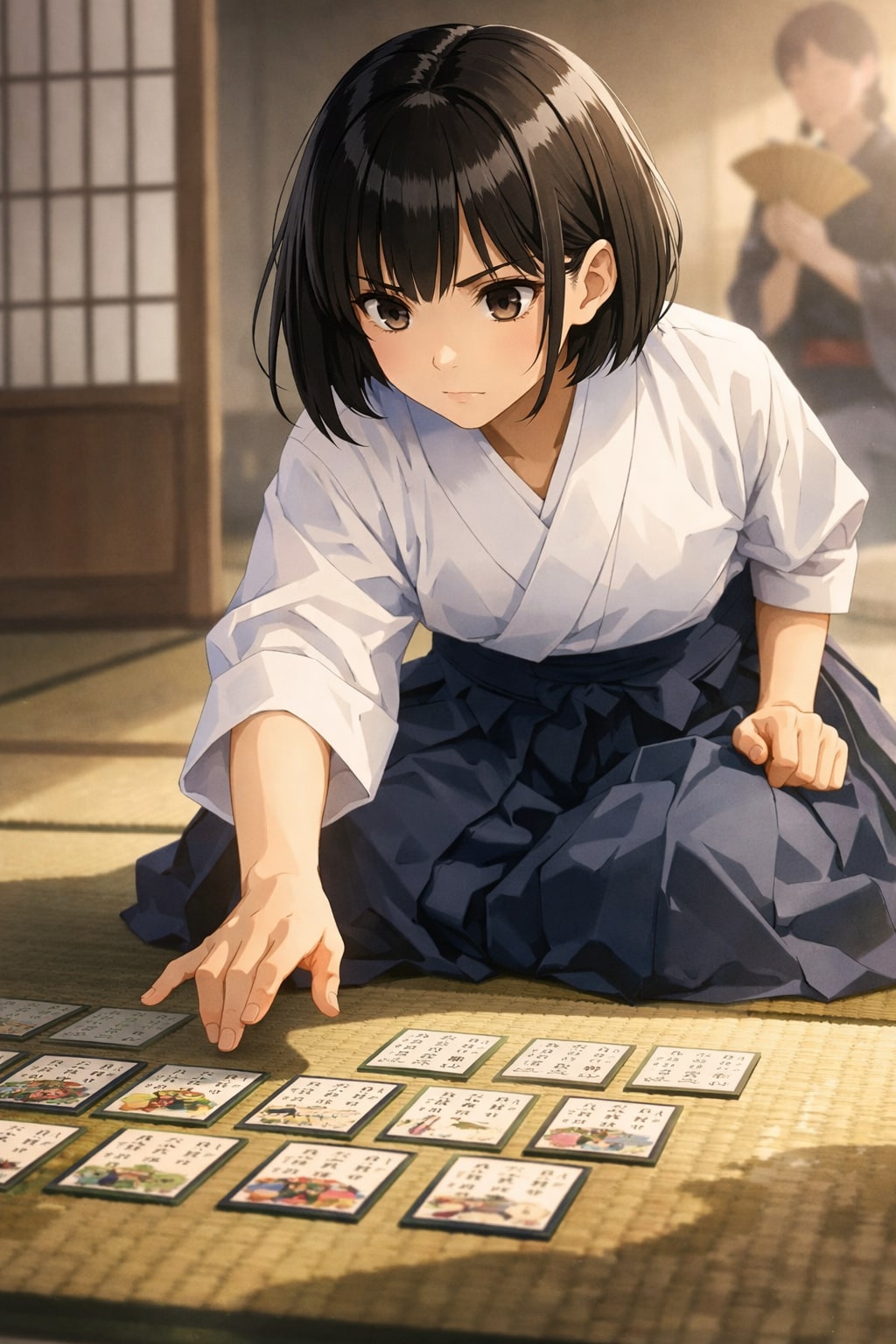 かるたをする女の子 | の人気AIイラスト・グラビア