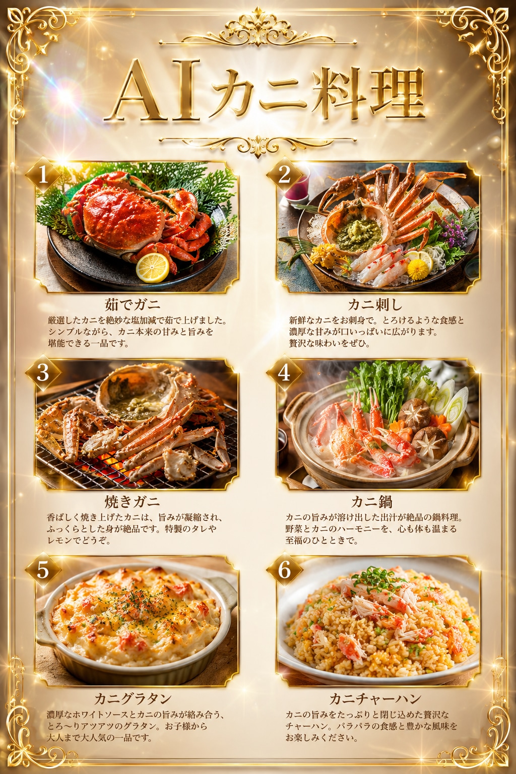 AIカニ料理