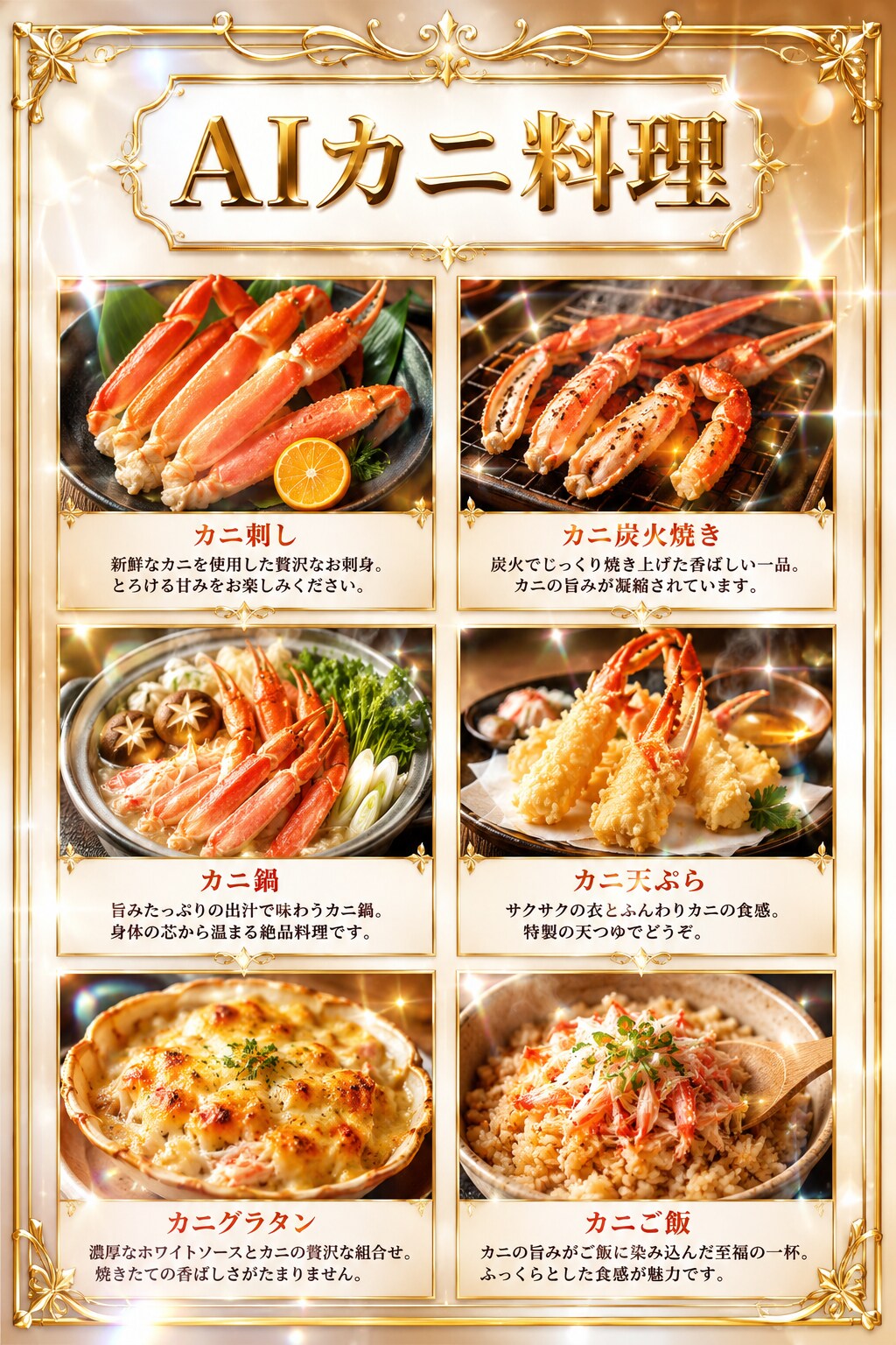 AIカニ料理