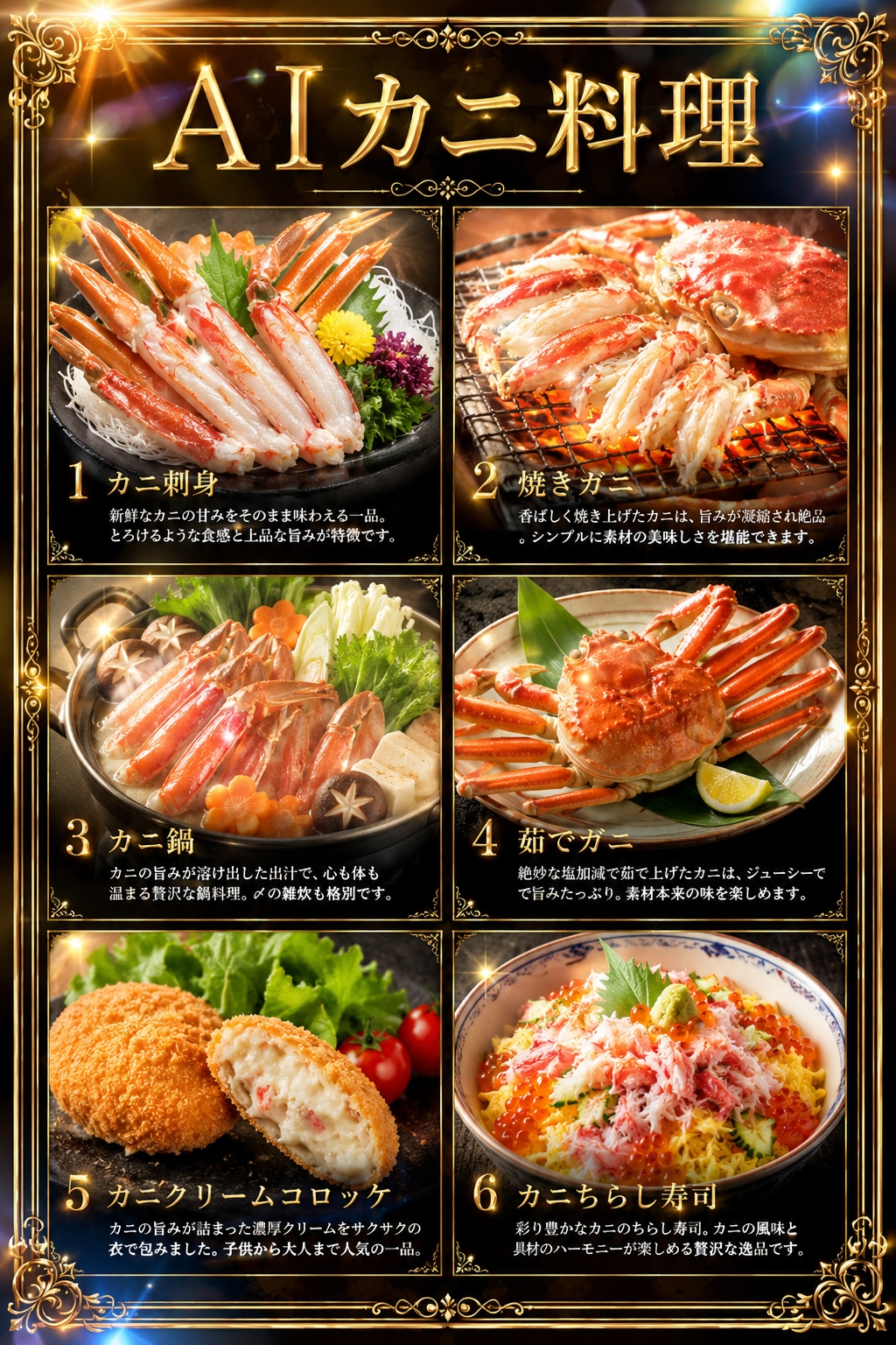 AIカニ料理