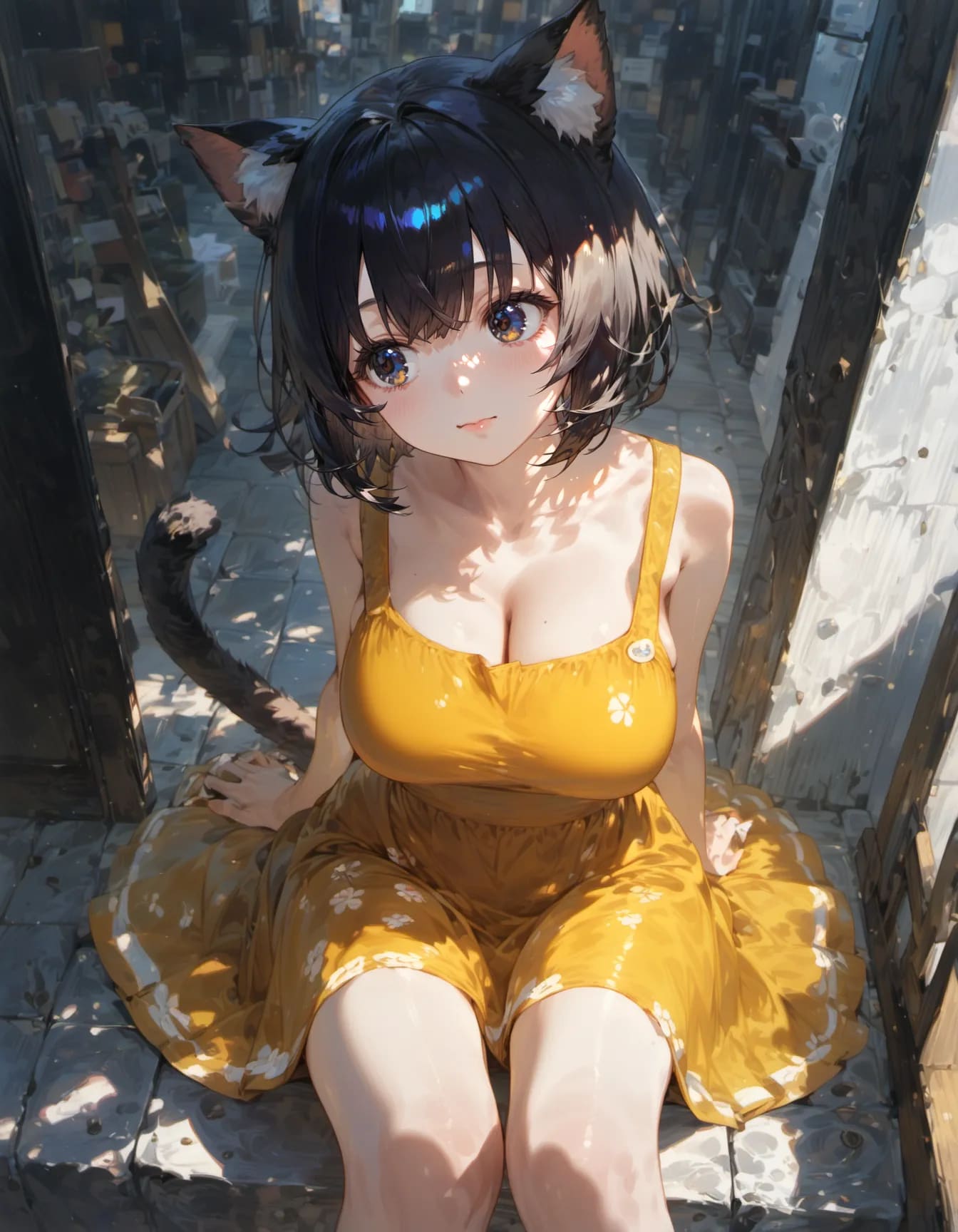 Sunflower Alley Cat | の人気AIイラスト・グラビア