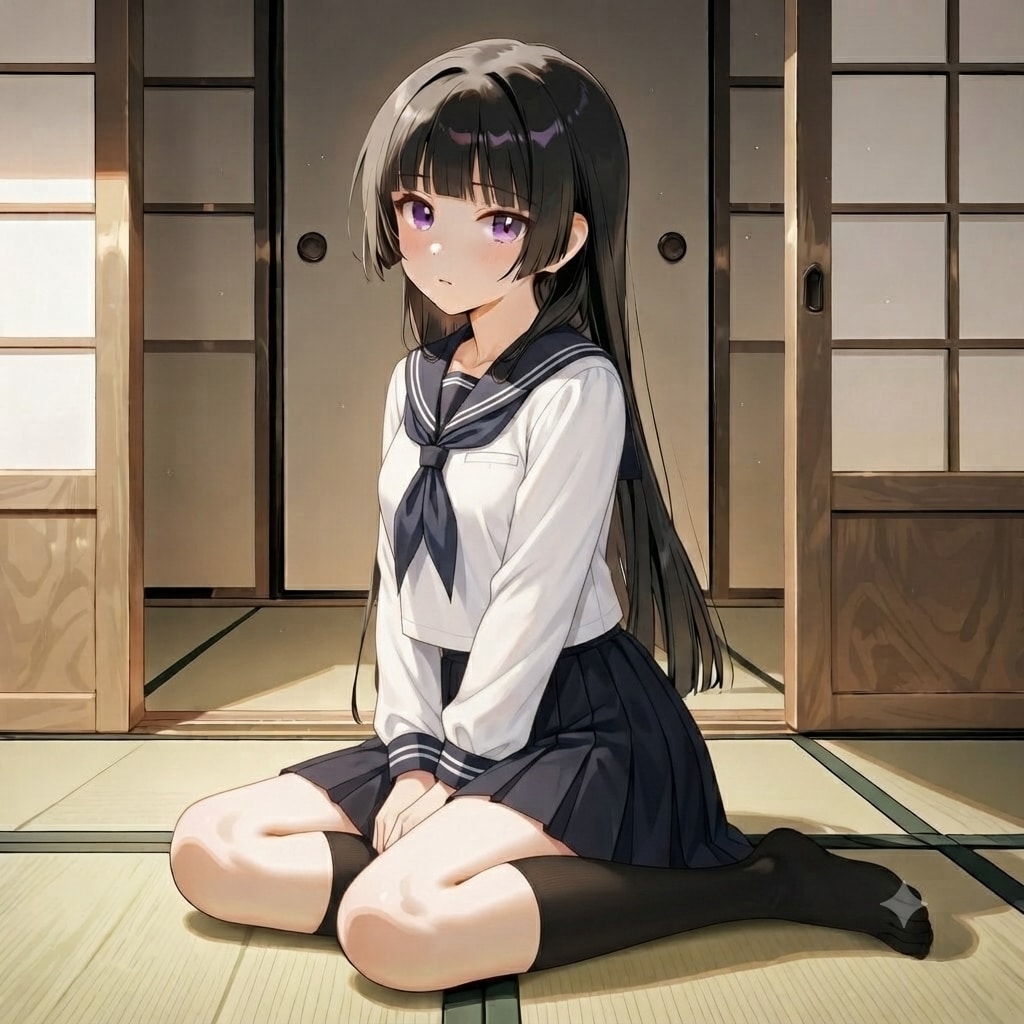 セーラー服を脱がせる