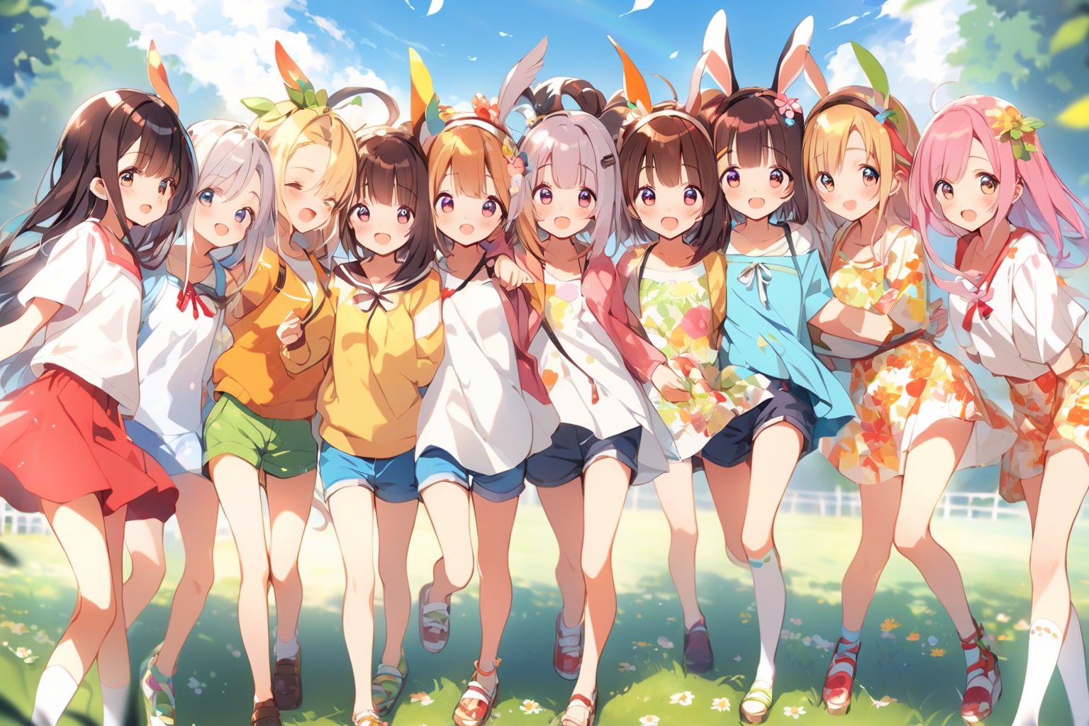みんなで、お散歩