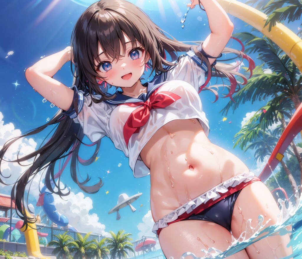 皆でレジャープール💕