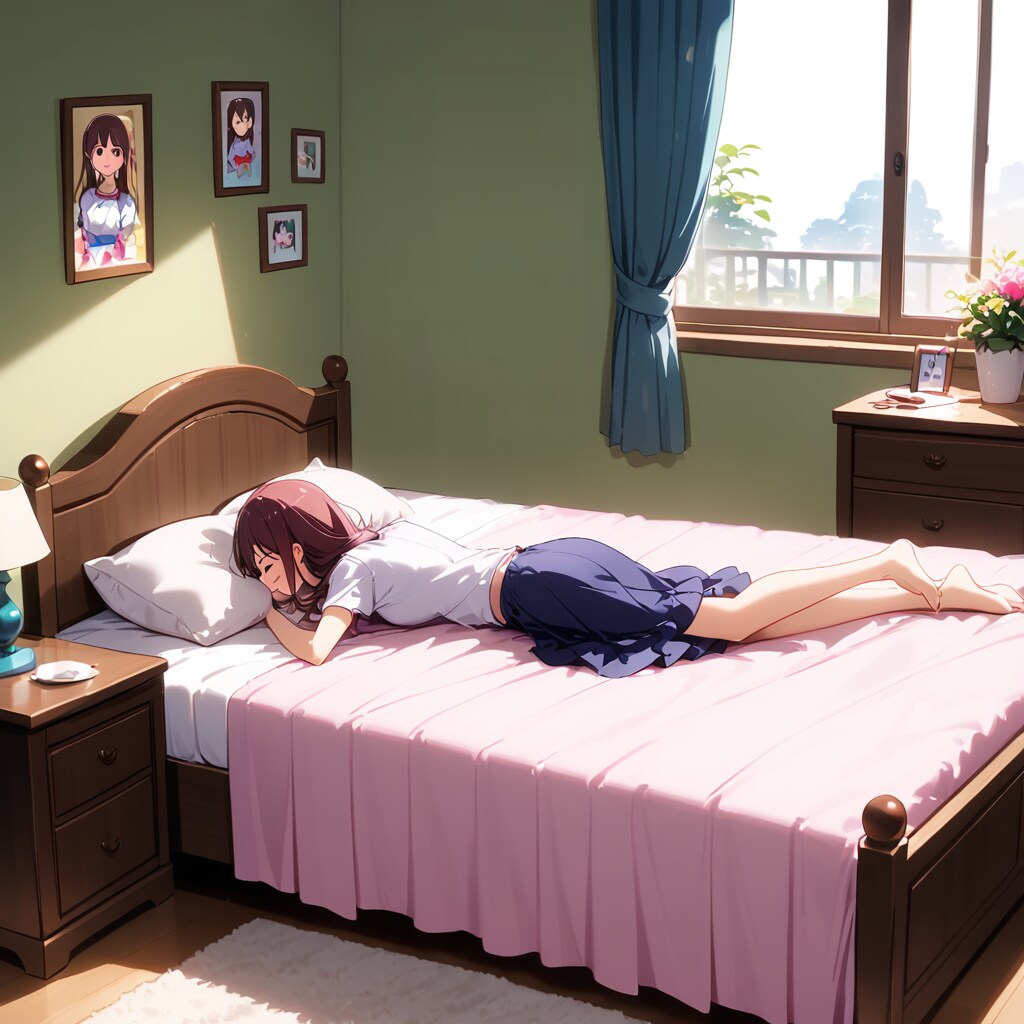 ベッドでゴロゴロ