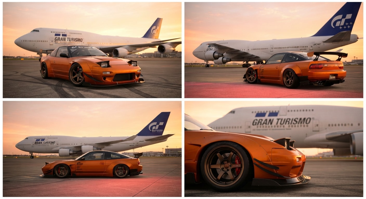 ボーイング747と180SX | の人気AIイラスト・グラビア