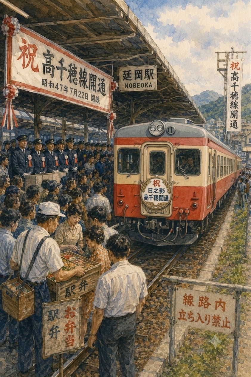 昭和47（1972）年7月22日延岡駅光景（その2）