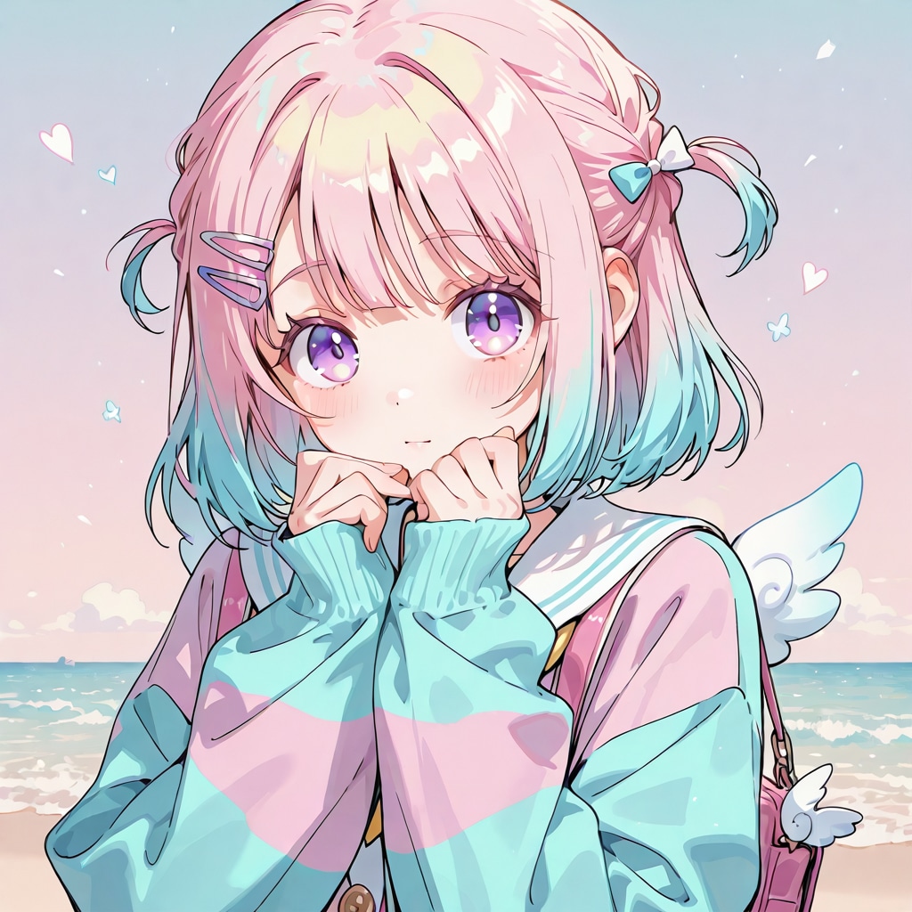 パステルな服