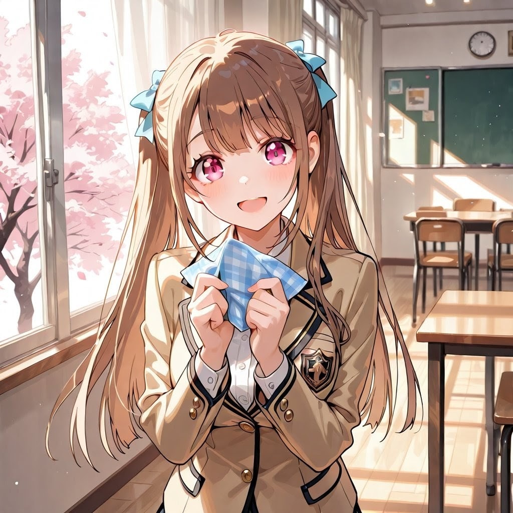 「あの、このハンカチ落としましたよ」