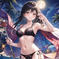 【ミニ写真集】巨乳で非常にエッなメイドさんと海水浴 4枚目