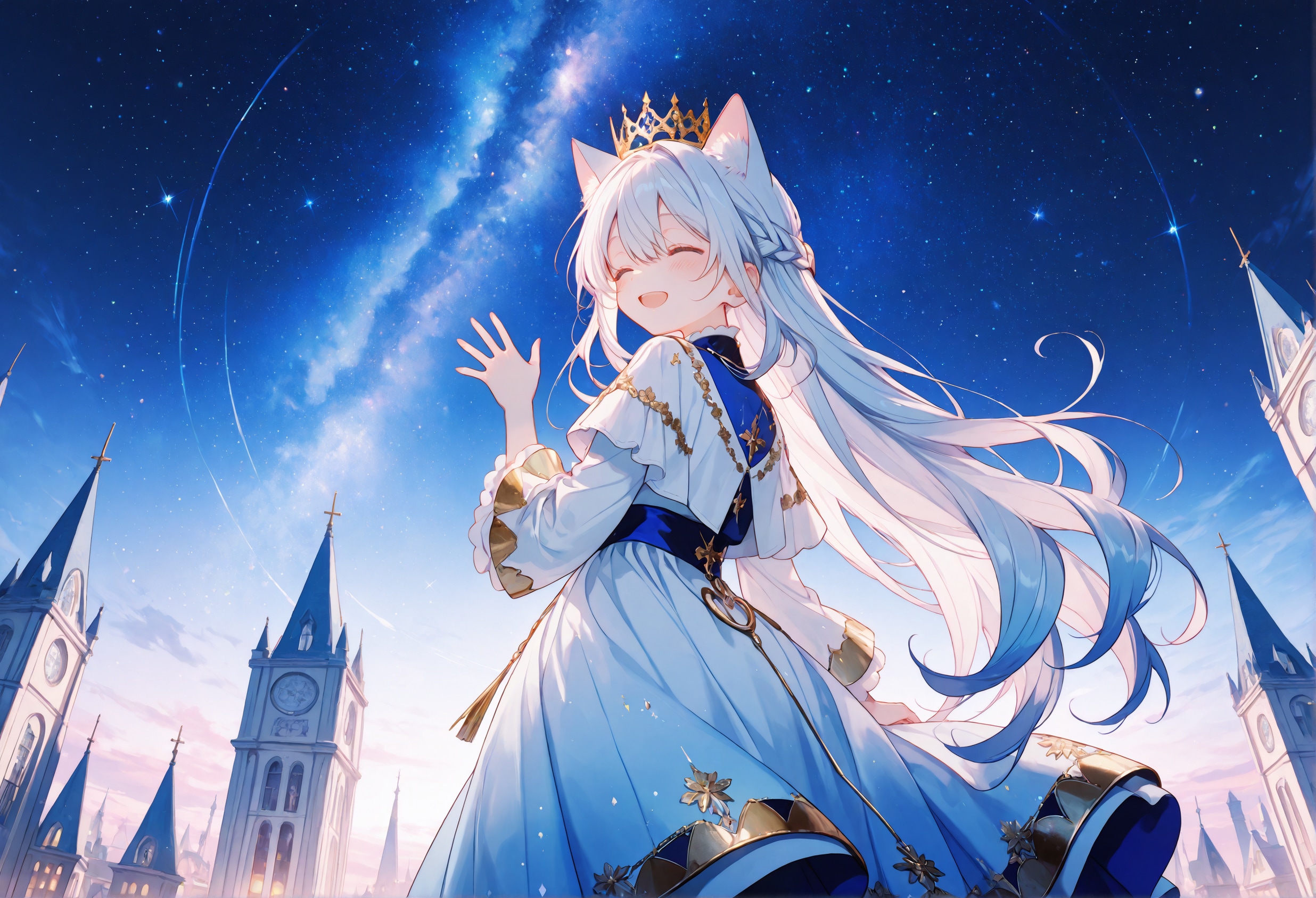 天の川が微笑む夜に | の人気AIイラスト・グラビア