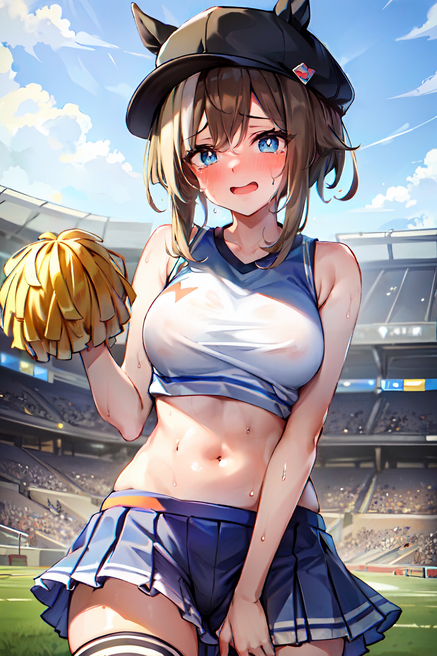 【チア シュヴァル】姉と妹に着せ替え人形されるシュヴァち