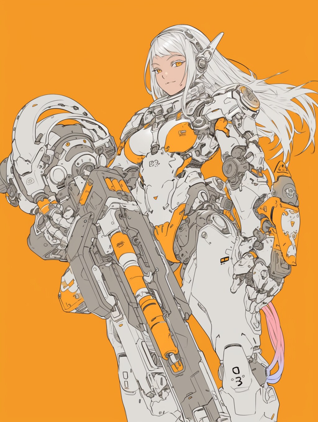 cosmic android girl & power loader