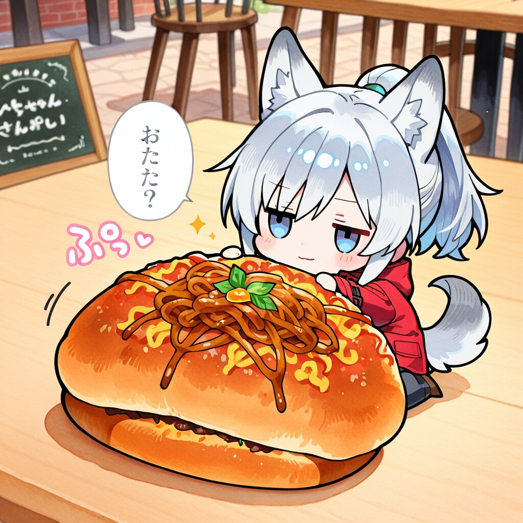 おおきな焼きそばパン | の人気AIイラスト・グラビア