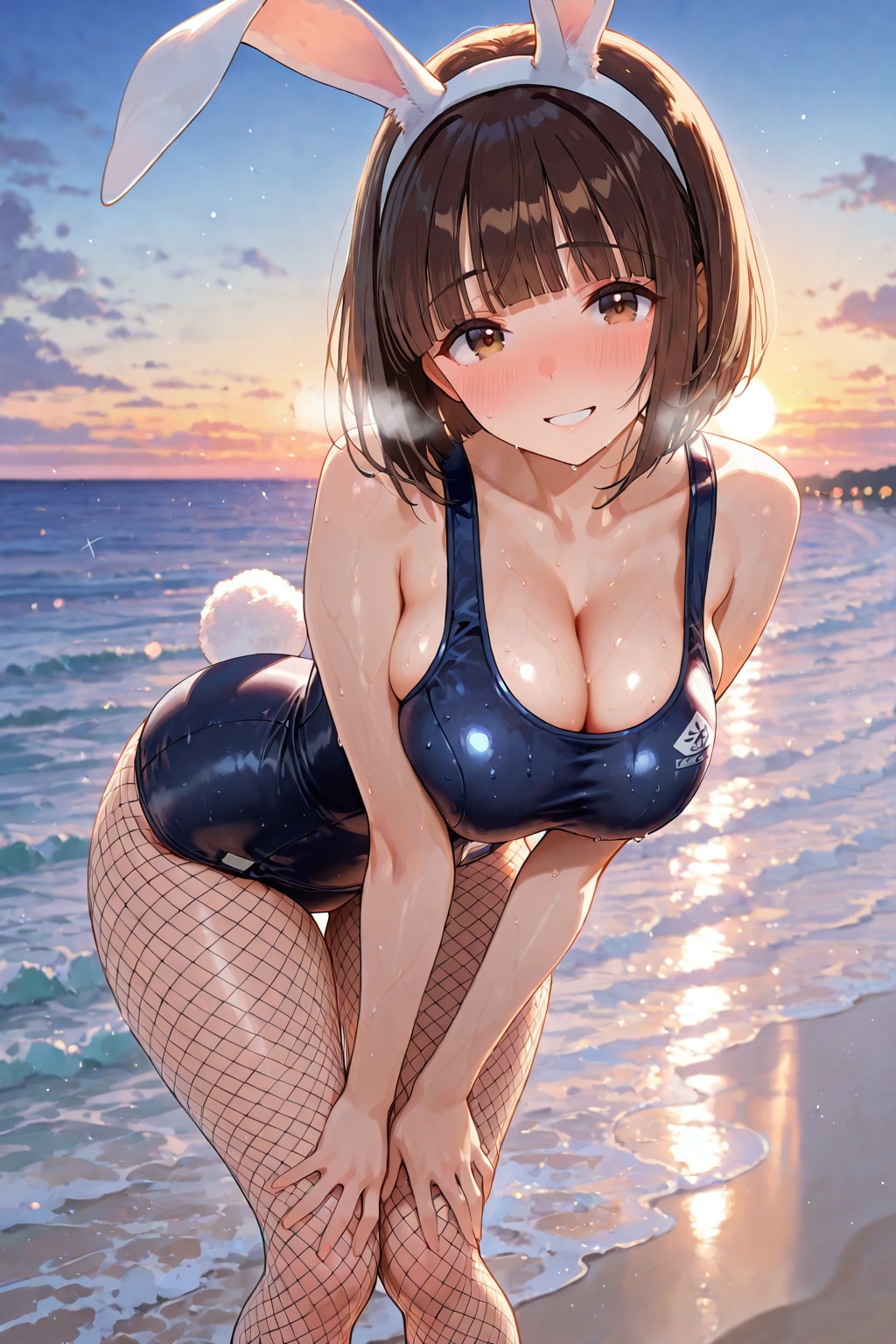 愛央ちゃんスク水バニーガール