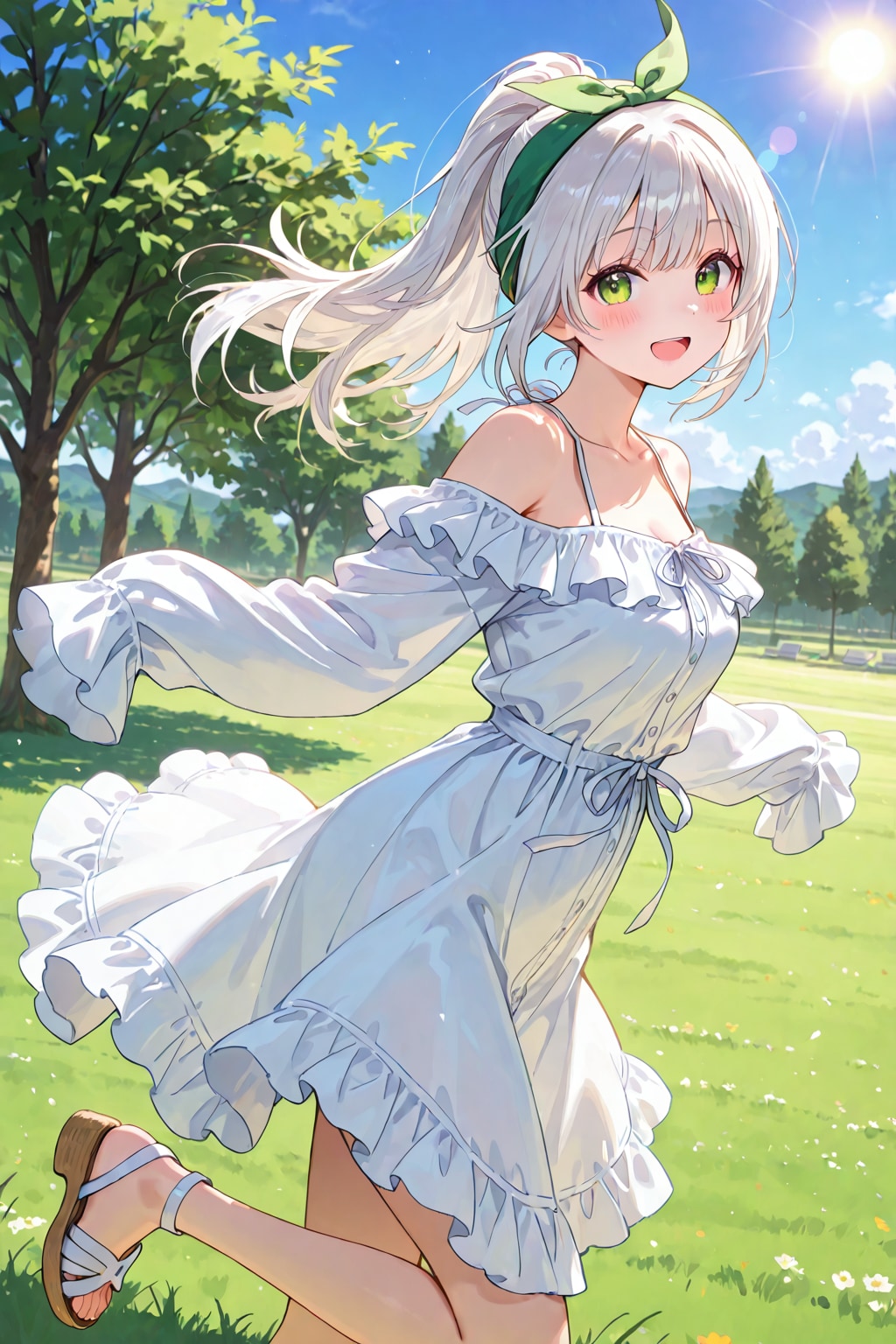 ポニテにチェンジ