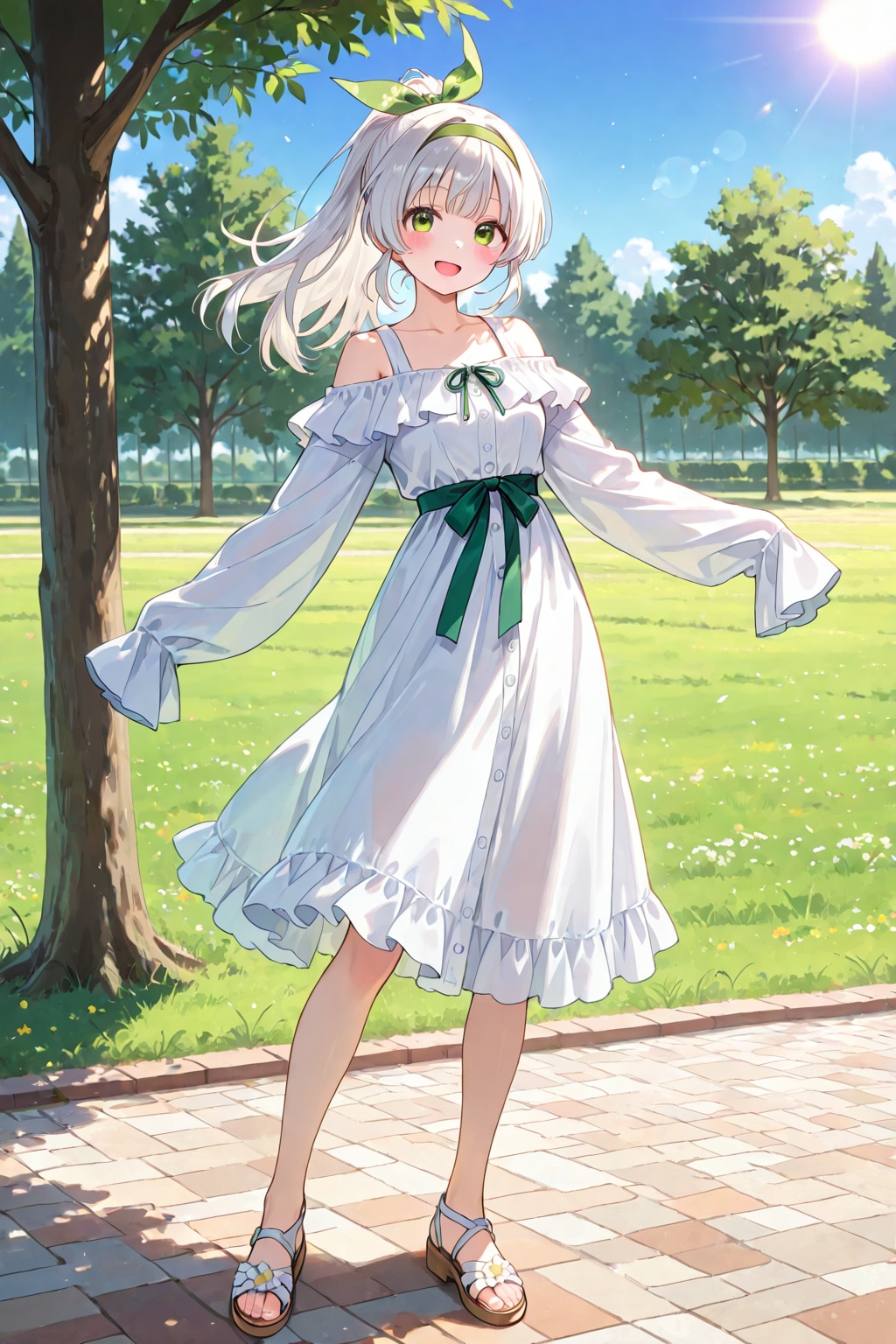 ポニテにチェンジ