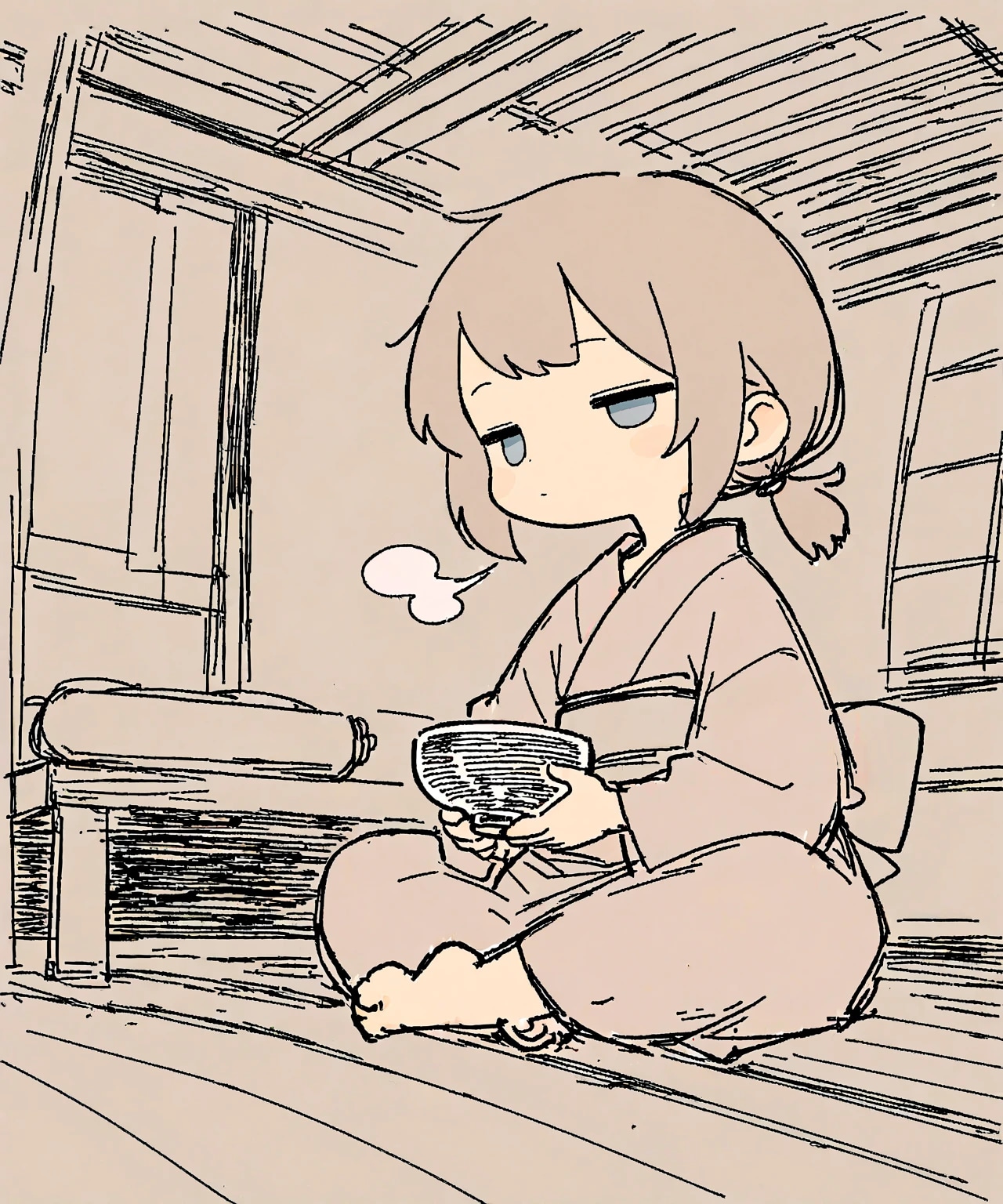 親方が酒呑んでる！