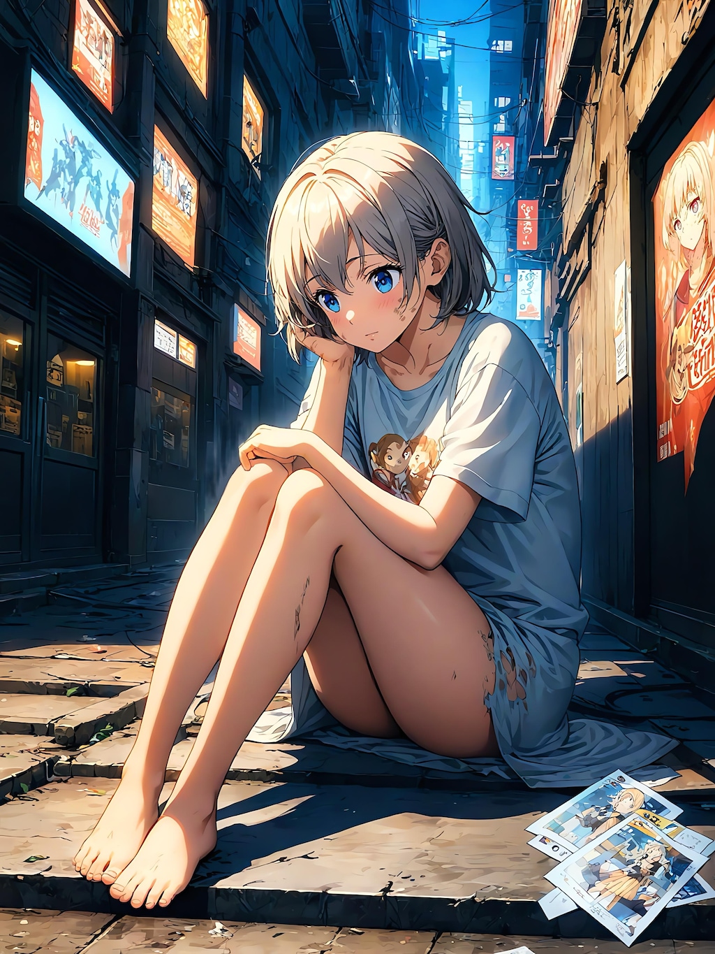 怯える仔猫のように