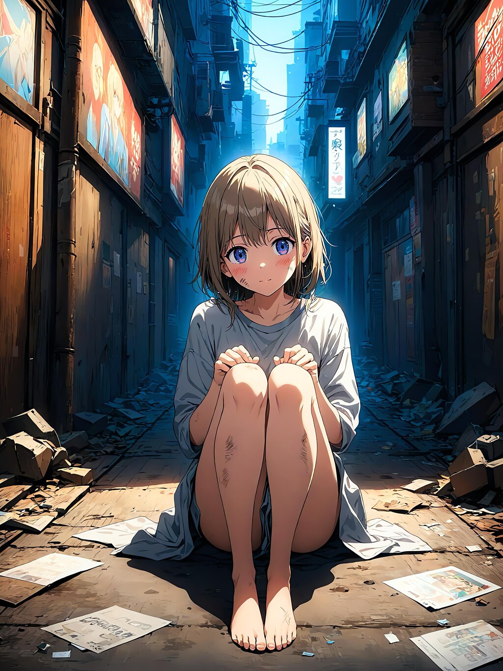 怯える仔猫のように