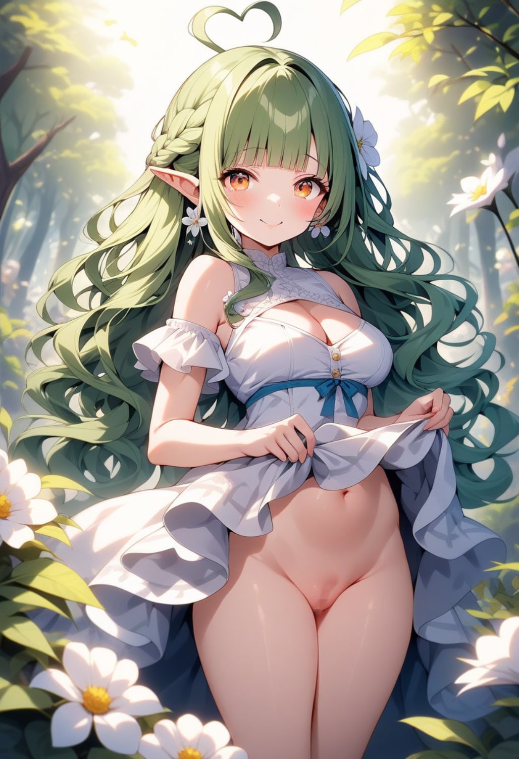 緑髪森エルフちゃん
