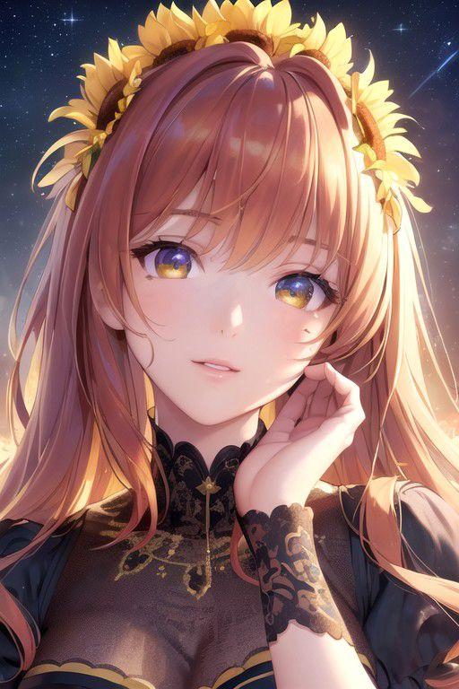 向日葵の花冠