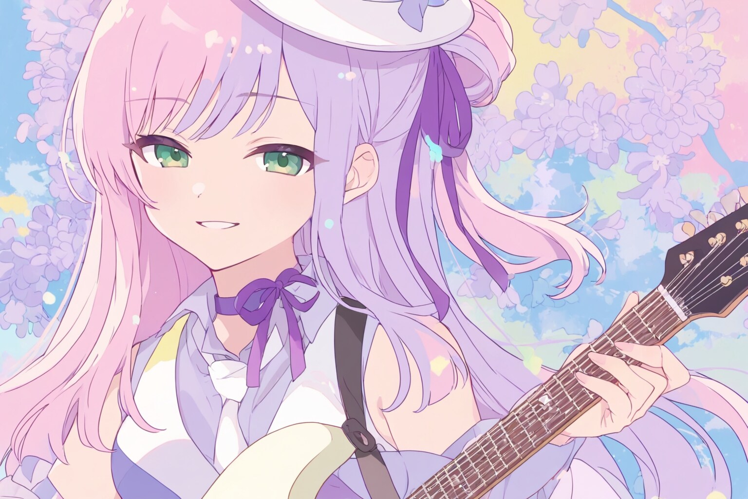 LILACちゃん風ギター少女 | の人気AIイラスト・グラビア