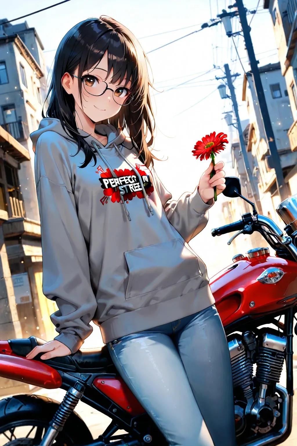 名前案と一輪の花を贈る