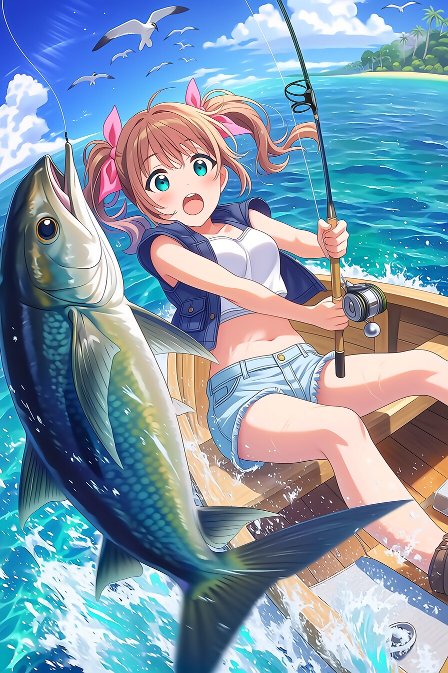 かつお一本釣り