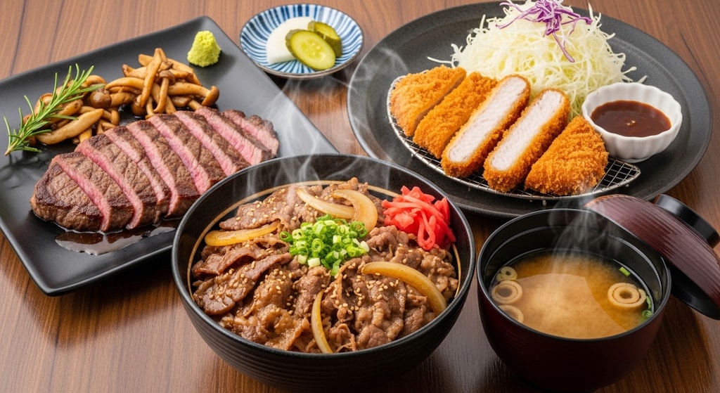 摩訶不思議食堂の肉料理セット