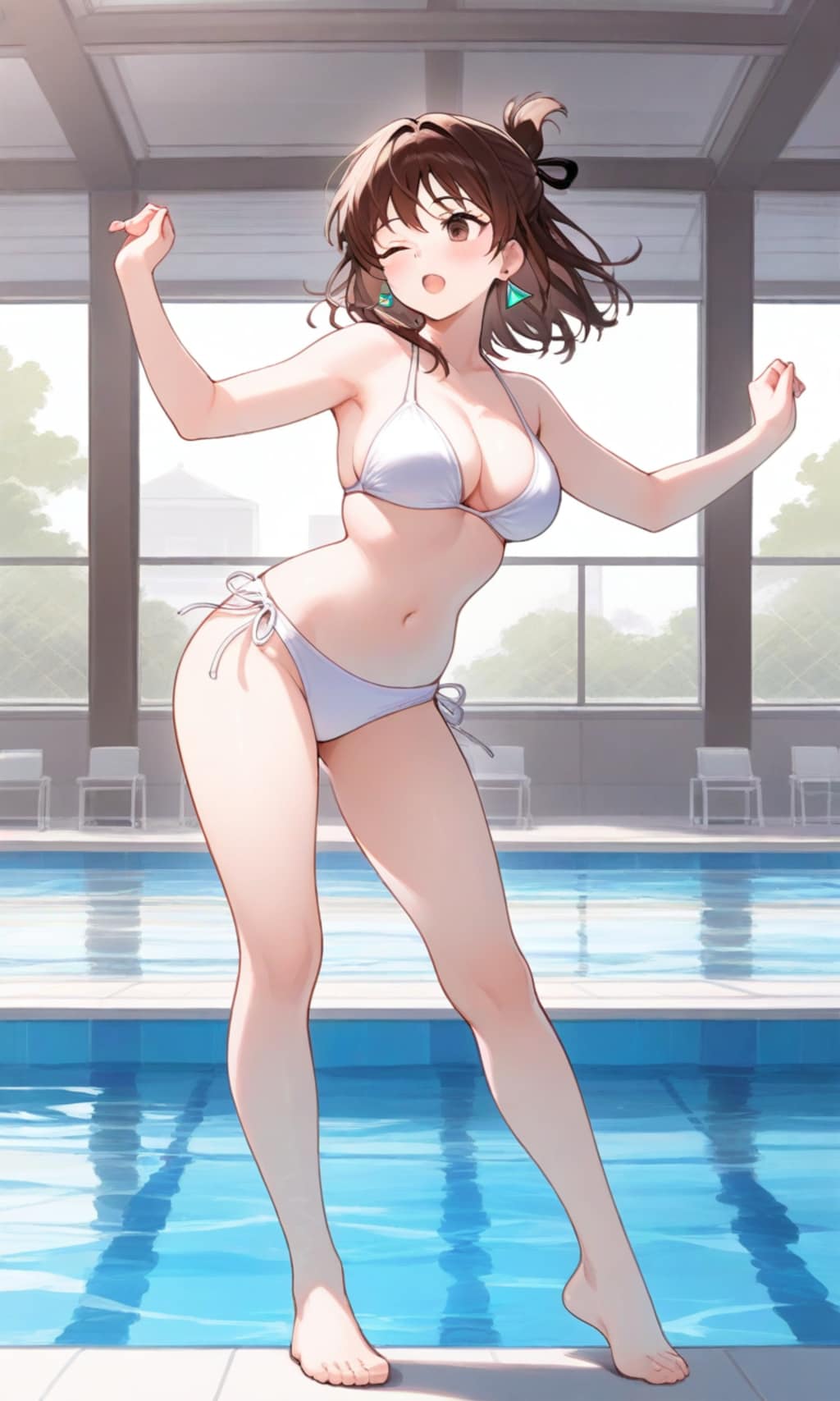 プールでの授業