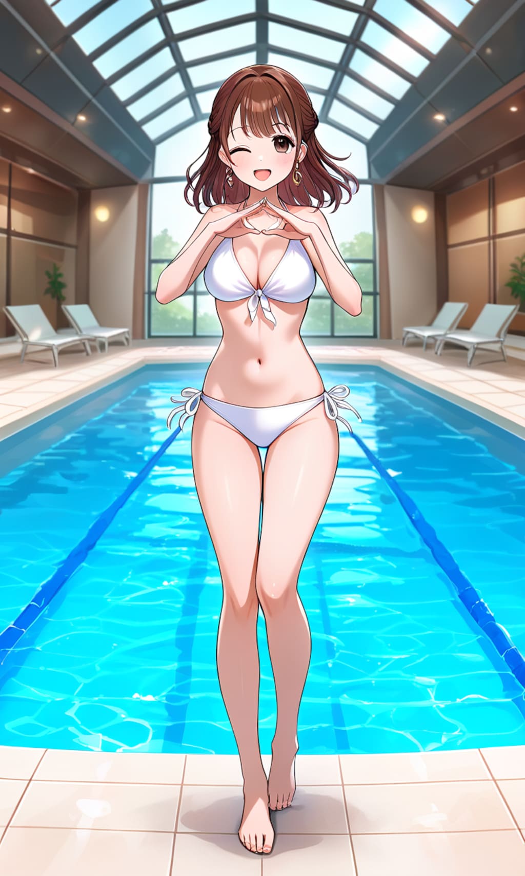 プールでの授業