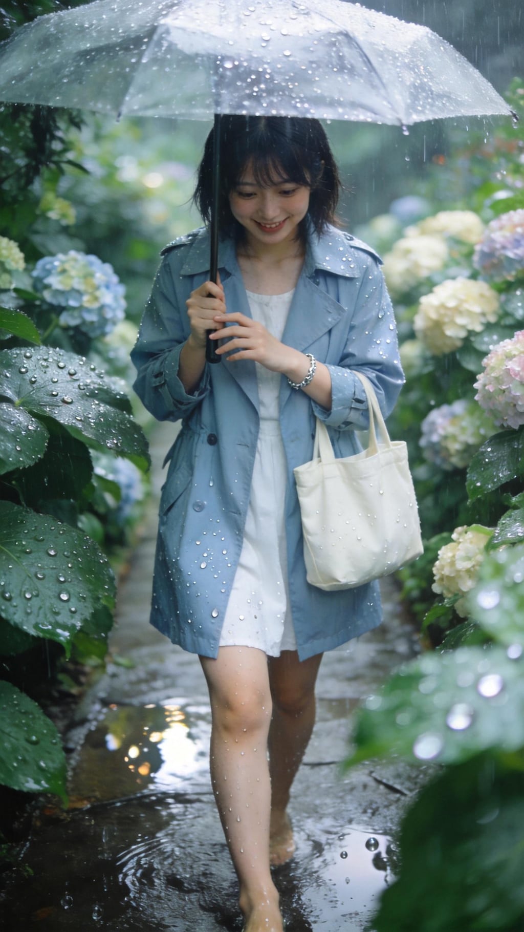 Hydrangea Eyes After the Rain