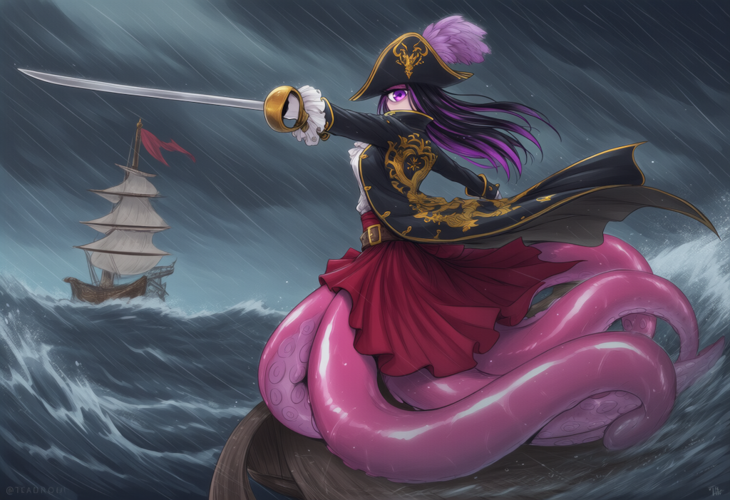 単眼スキュラ　荒れた海の海賊