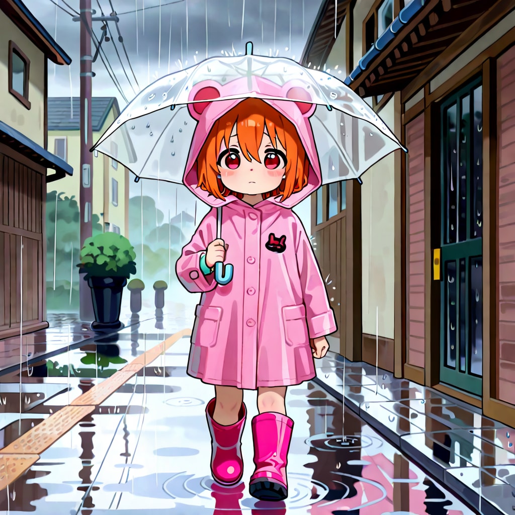 ららちゃん　雨の日