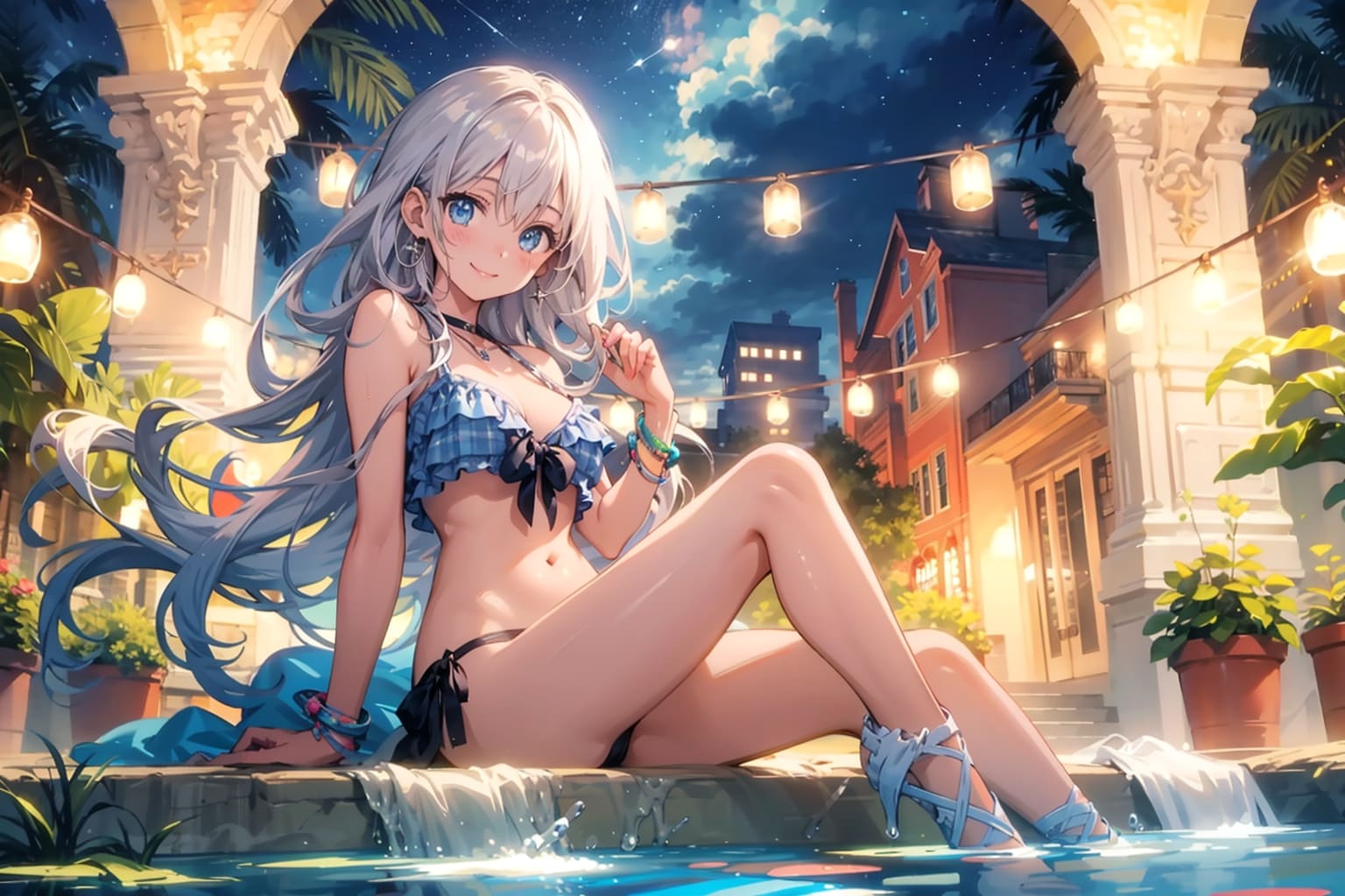 プールサイド | の人気AIイラスト・グラビア