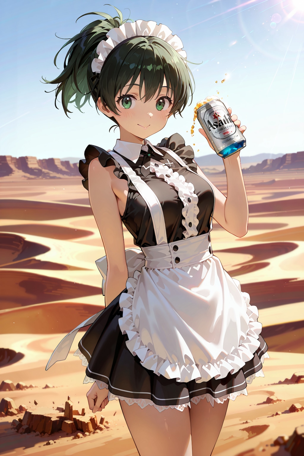 砂漠でメイドさん＋スーパードライ Y924