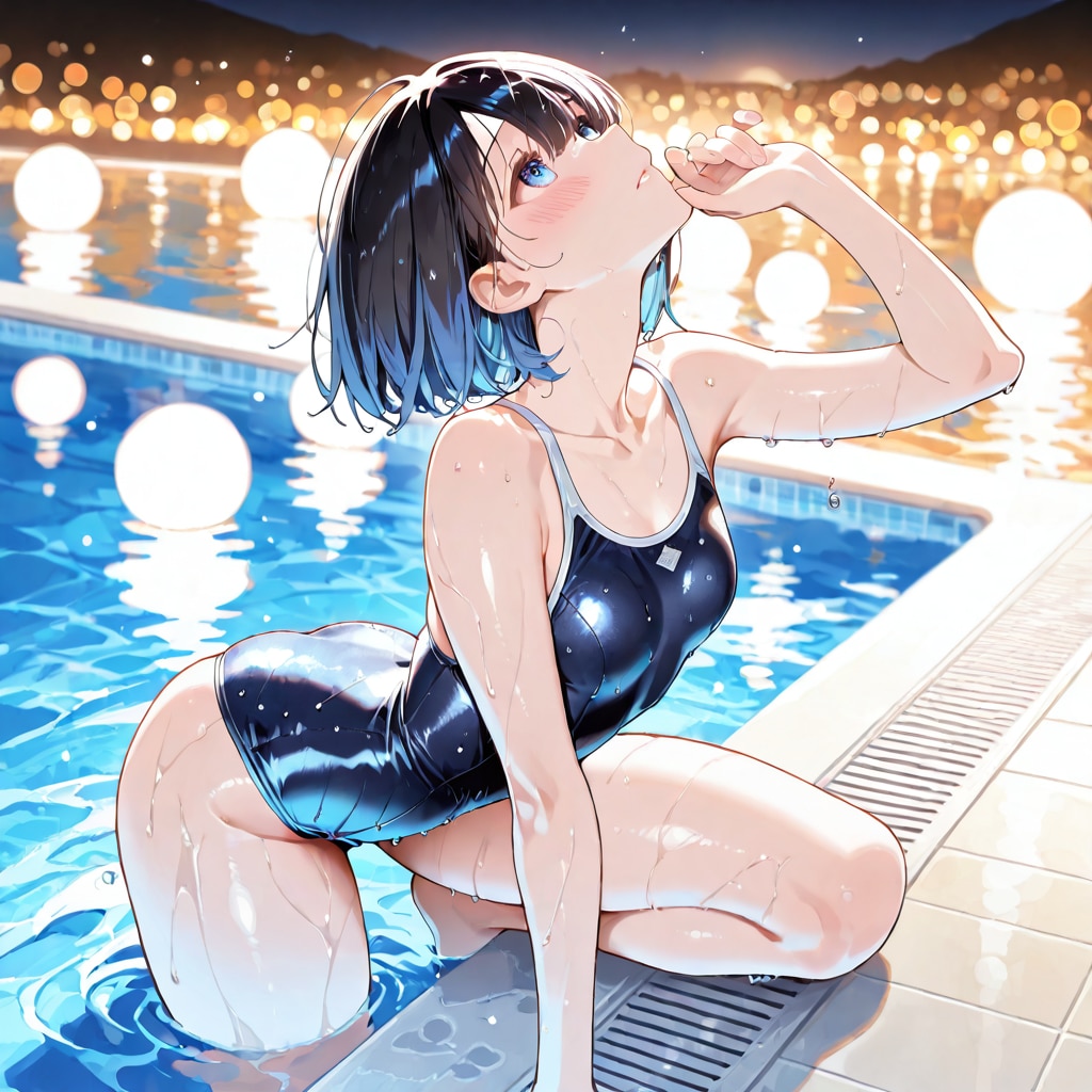 ゆなの紺色水光