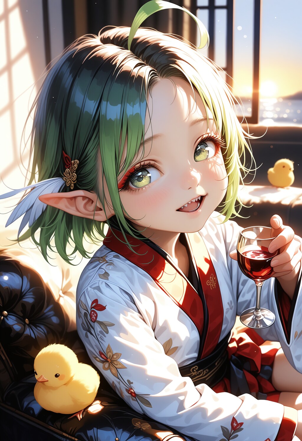 さきに しゃわー あびてこいよ