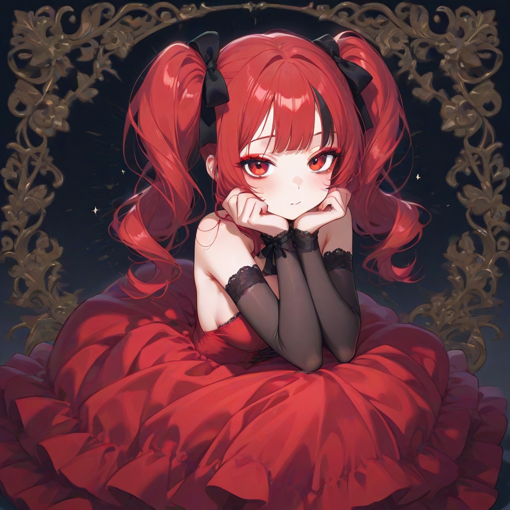 レッド・ドレス　POM38 | の人気AIイラスト・グラビア